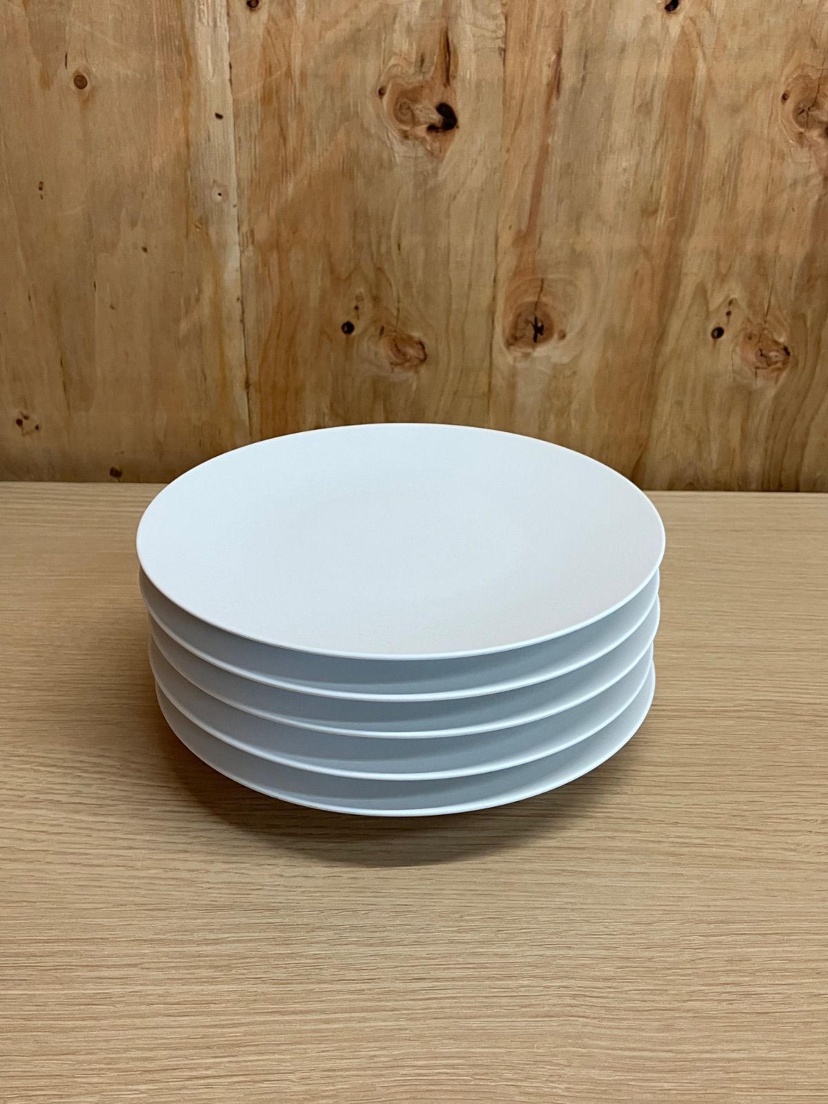 MORIYAMA ミストホワイト フラットプレート 24cm 5枚セット 箱無し