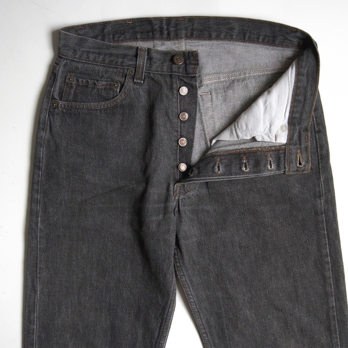 先染め】 LEVI'S 【80s/501 ブラックデニム デニムパンツ】32×34