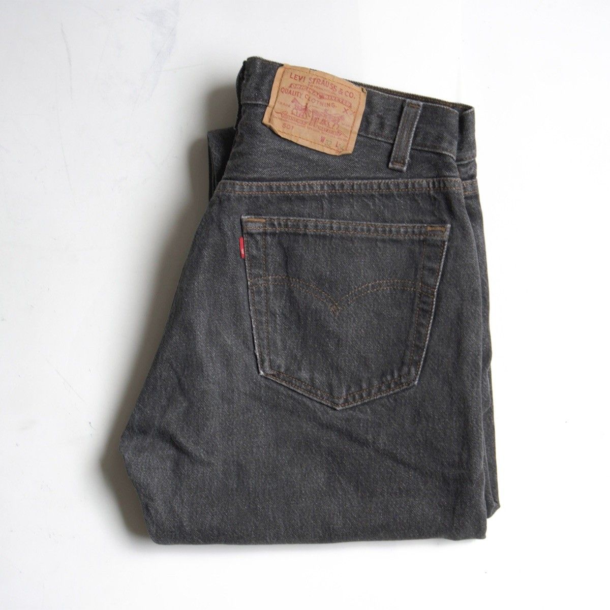 先染め】 LEVI'S 【80s/501 ブラックデニム デニムパンツ】32×34