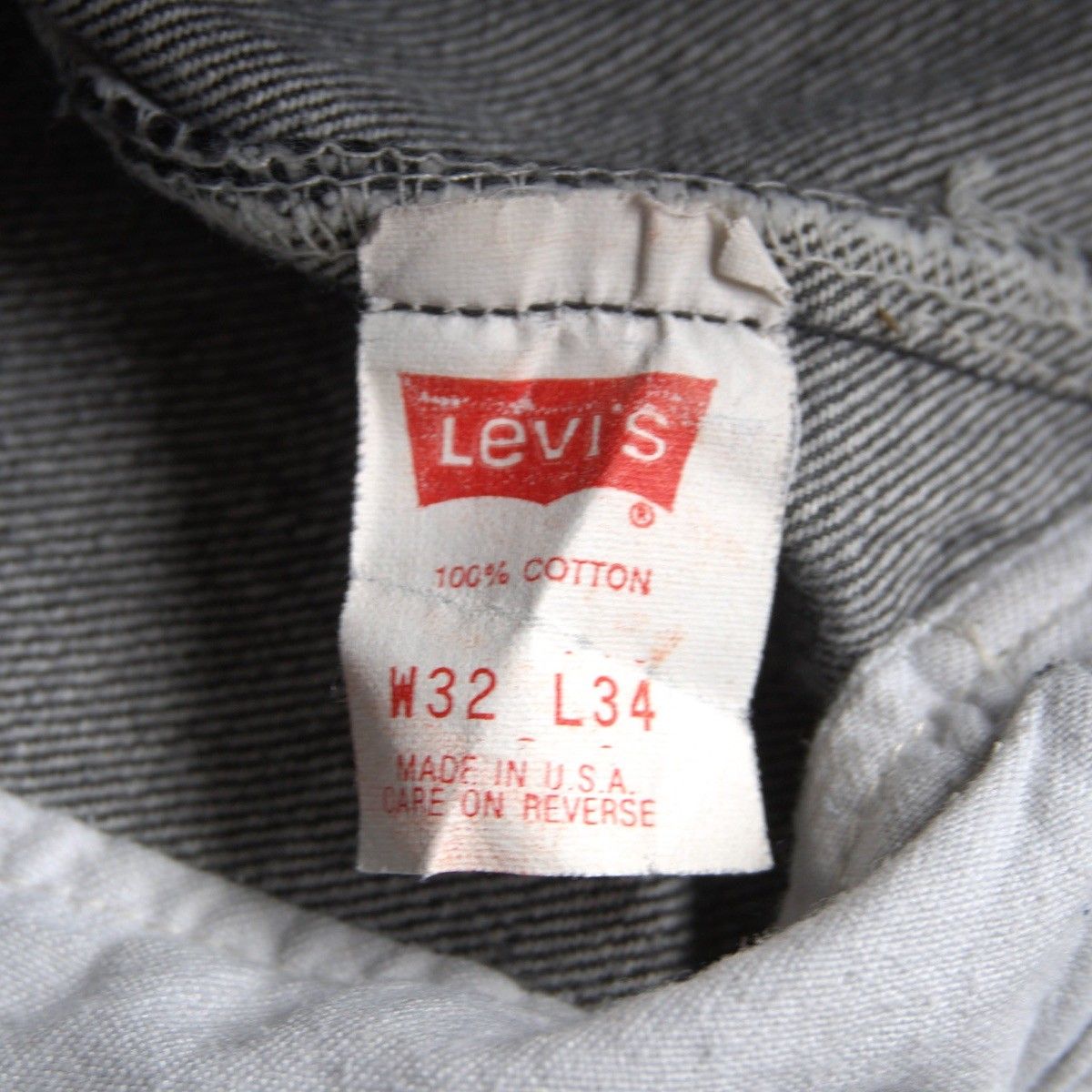 先染め】 LEVI'S 【80s/501 ブラックデニム デニムパンツ】32×34