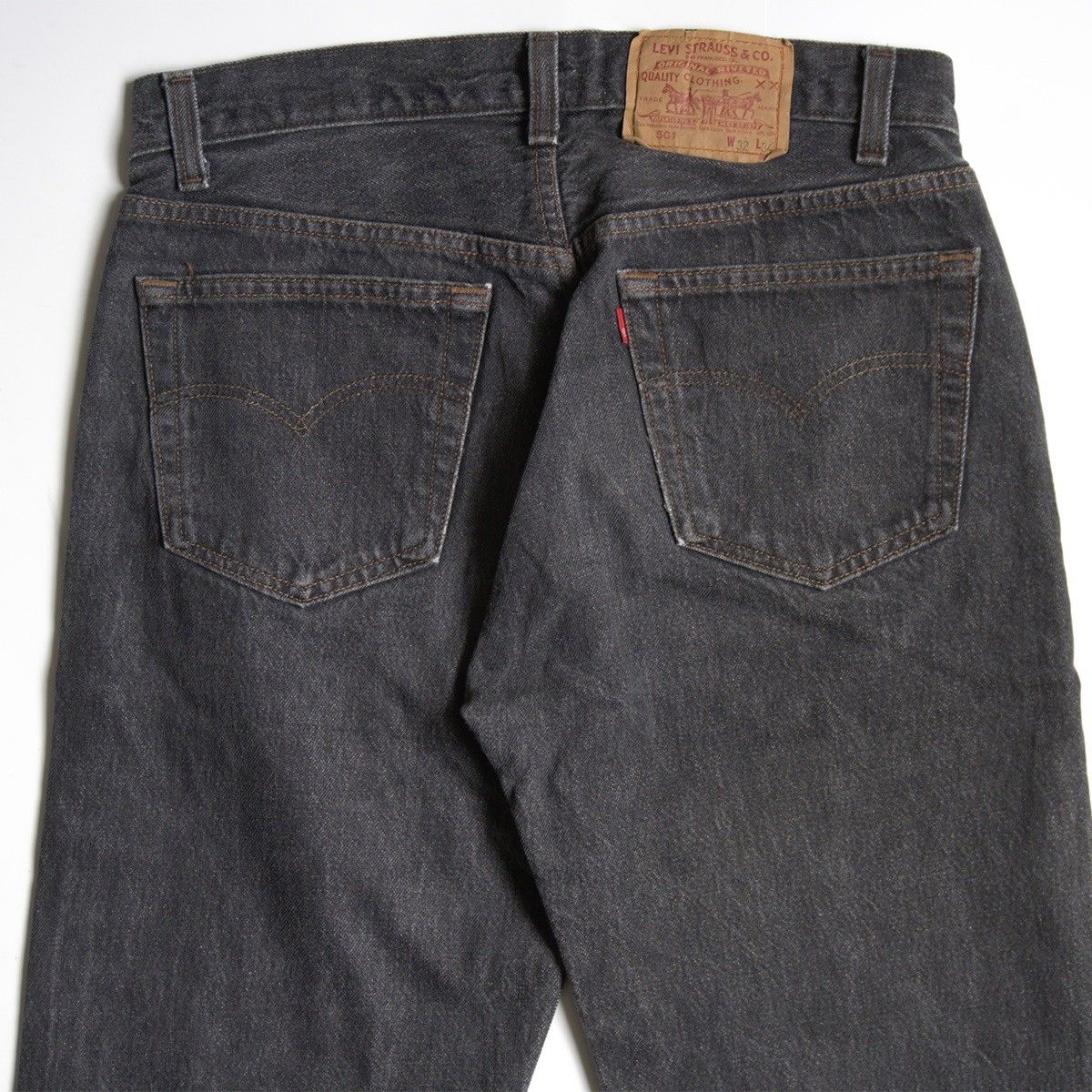 先染め】 LEVI'S 【80s/501 ブラックデニム デニムパンツ】32×34