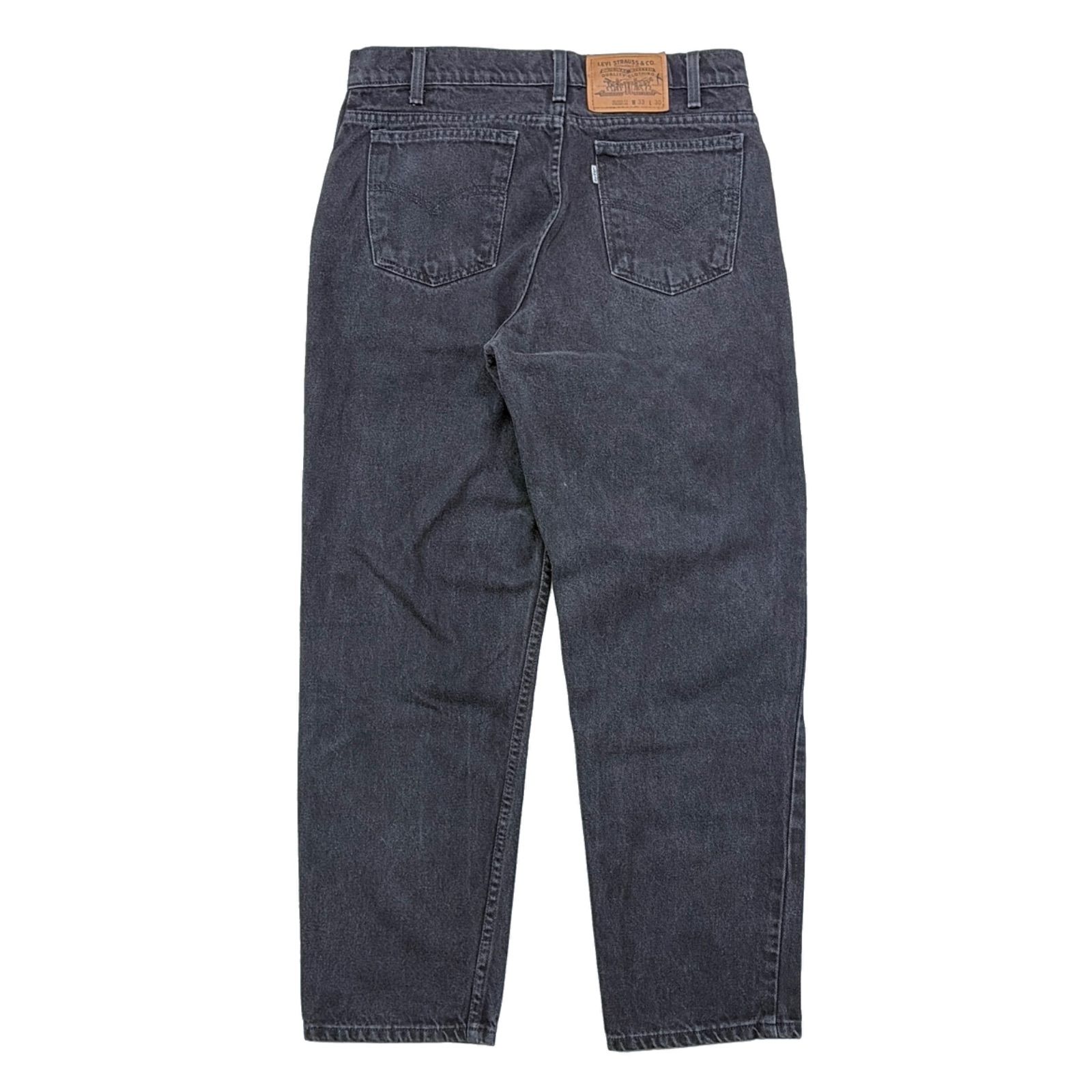90s LEVIS リーバイス 555? ブラックデニム パンツ ジーンズ RELAXED 