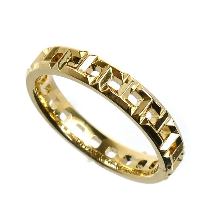 TIFFANY&Co. ティファニー K18YG イエローゴールド Tトゥルー ナロー リング リング・指輪 62507802 9号 3.3g レディース 中古