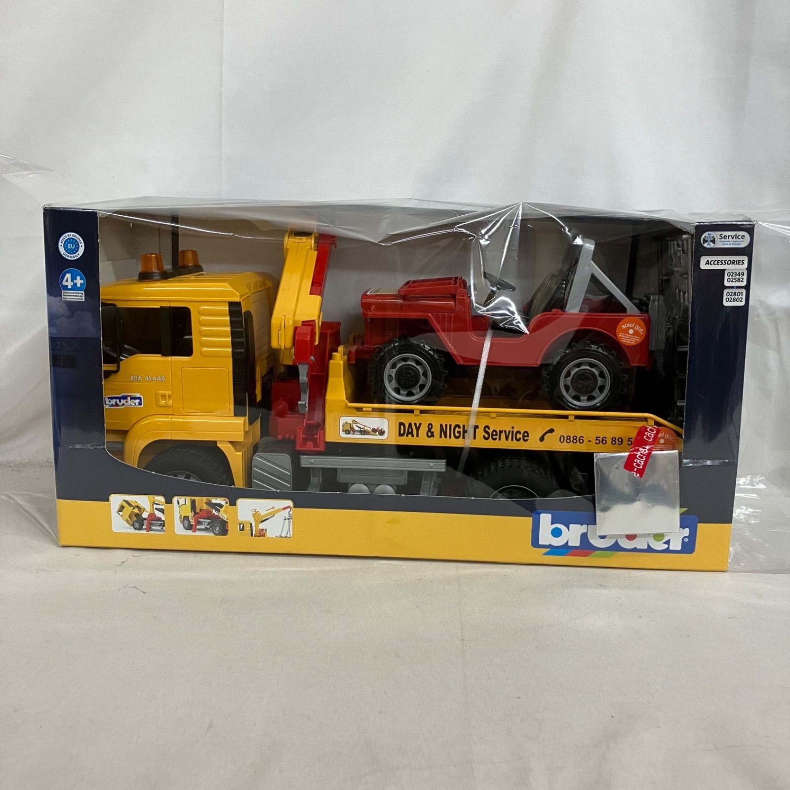 中古 ブルーダー 1/16 レッカークレーン ミニカー シール付き SF6546 c103