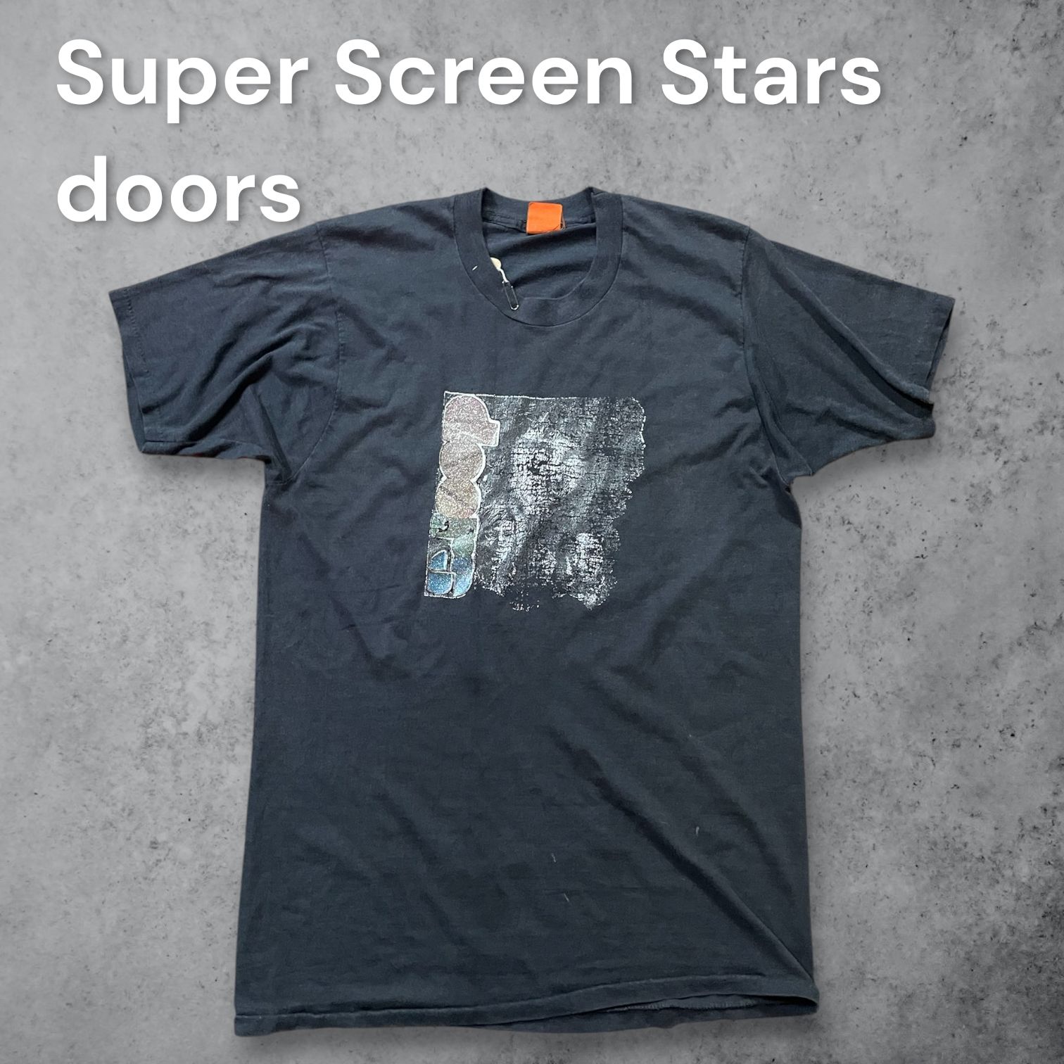 「80s THE DOORS バンドTシャツ ヴィンテージ フェード ダメージ」