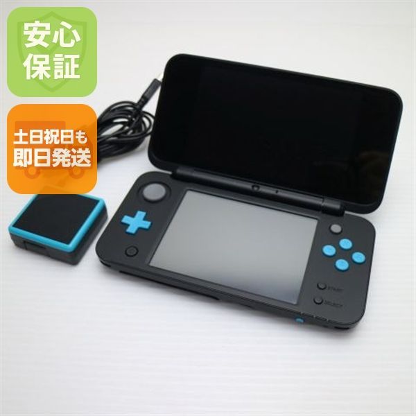 超美品 NEWニンテンドー2DS LL ブラック×ターコイズ 即日発送 2DS NINTENDO 本体 土日祝発送OK 08000
