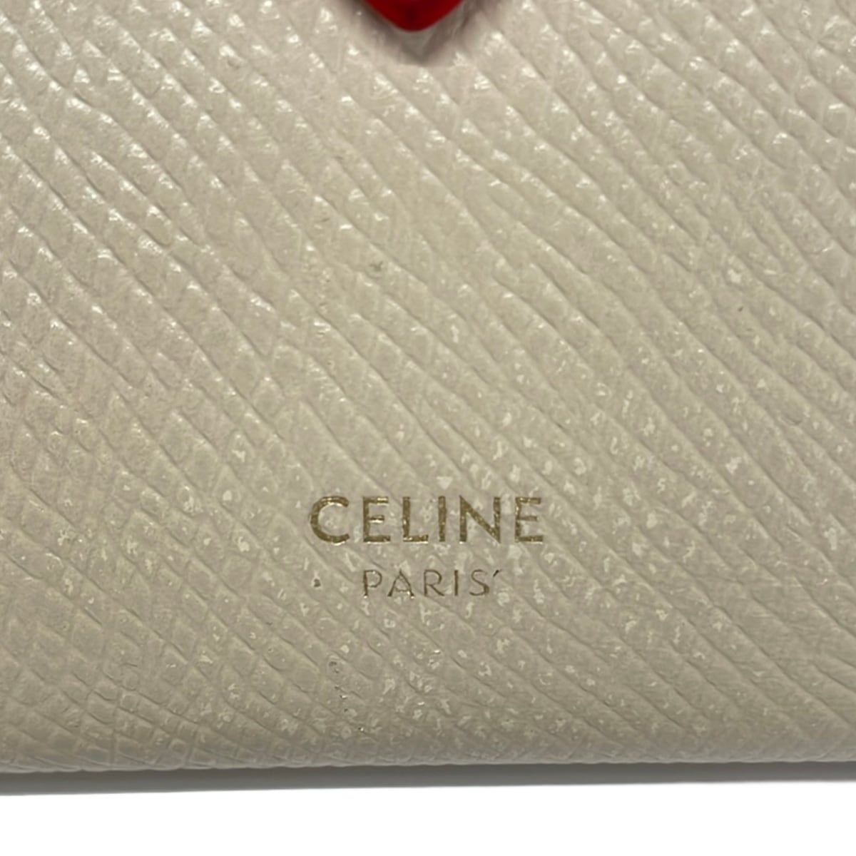 CELINE(セリーヌ) 2つ折り財布 ミディアム ストラップ ウォレット