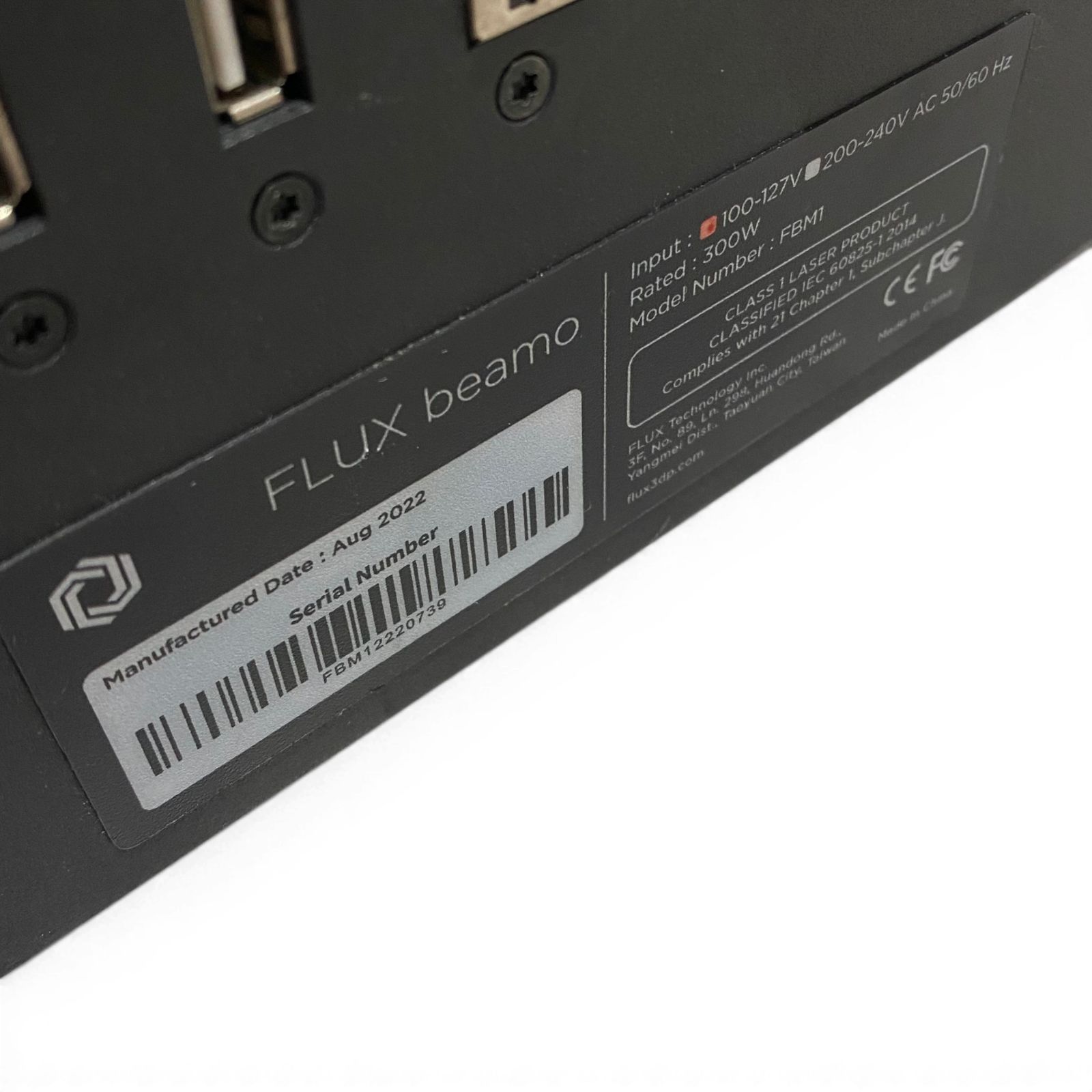 FLUX beamo ロータリーアドオン CO2レーザー加工機 通電確認済み FBM1