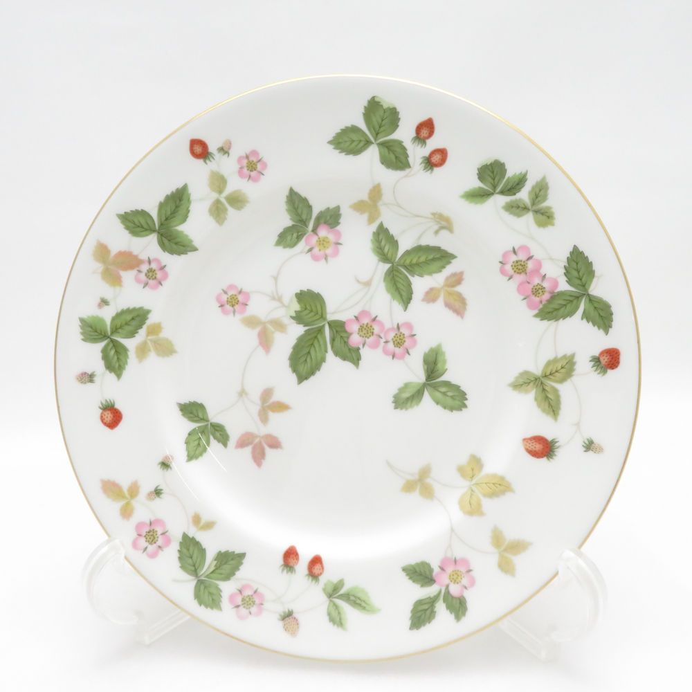 美品 WEDGWOOD ウェッジウッド ワイルドストロベリー 中皿 3枚 18cm