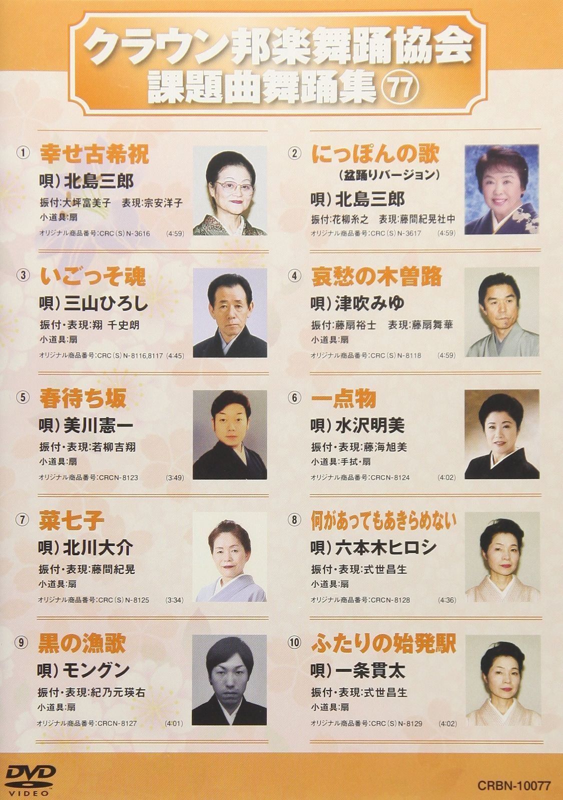 クラウン邦楽舞踊協会 課題曲舞踊集77 [DVD]