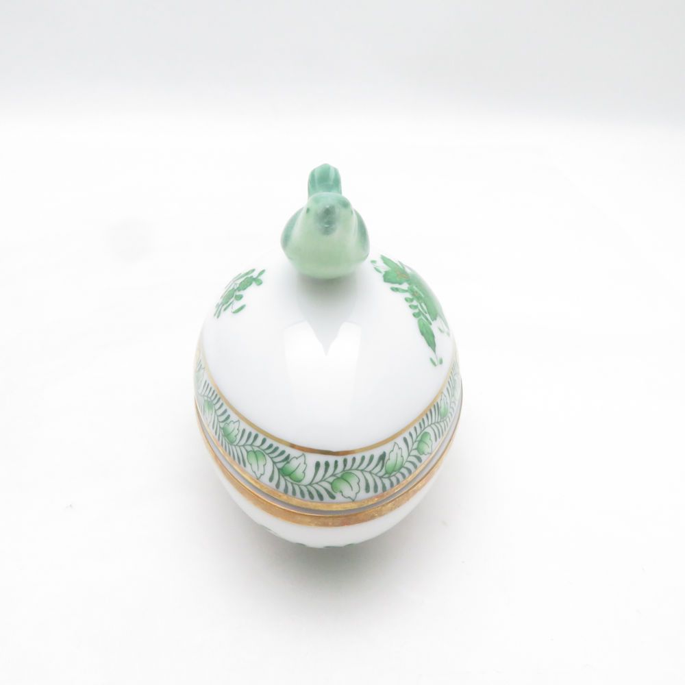未使用 Herend ヘレンド アポニー AY タマゴボックス ヨコ トリ 鳥