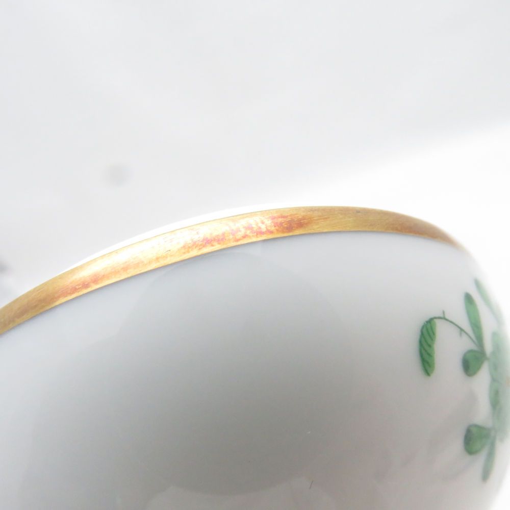 展示品 希少! Herend ヘレンド アポニー エッグ ラージ(大) 小物入れ 未使用 Herend ヘレンド アポニー AY タマゴボックス ヨコ トリ 鳥