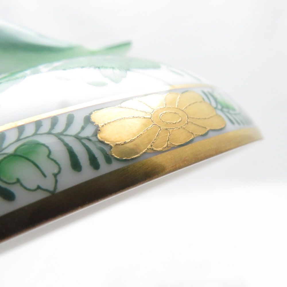 未使用 Herend ヘレンド アポニー AY タマゴボックス ヨコ トリ 鳥