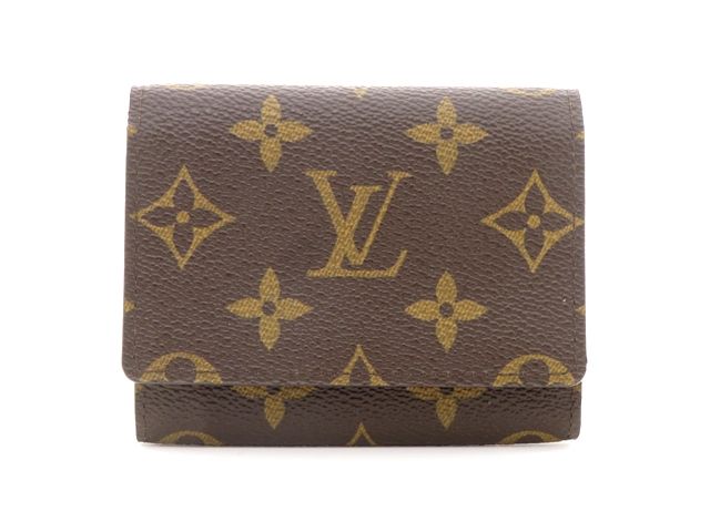 LOUIS VUITTON ルイ・ヴィトン バッグ アンヴェロップ・カルト・ドゥ ヴィジット モノグラム ｻｲﾌ･小物 M62920 カードケース モノグラムアンプラント/モノグラム ブラウン ユニセックス【中古】【437】