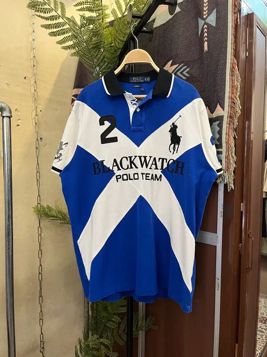 ポロ ラルフローレン ビックポニー ブラックウォッチ 半袖 カラーTシャツ #csz0018