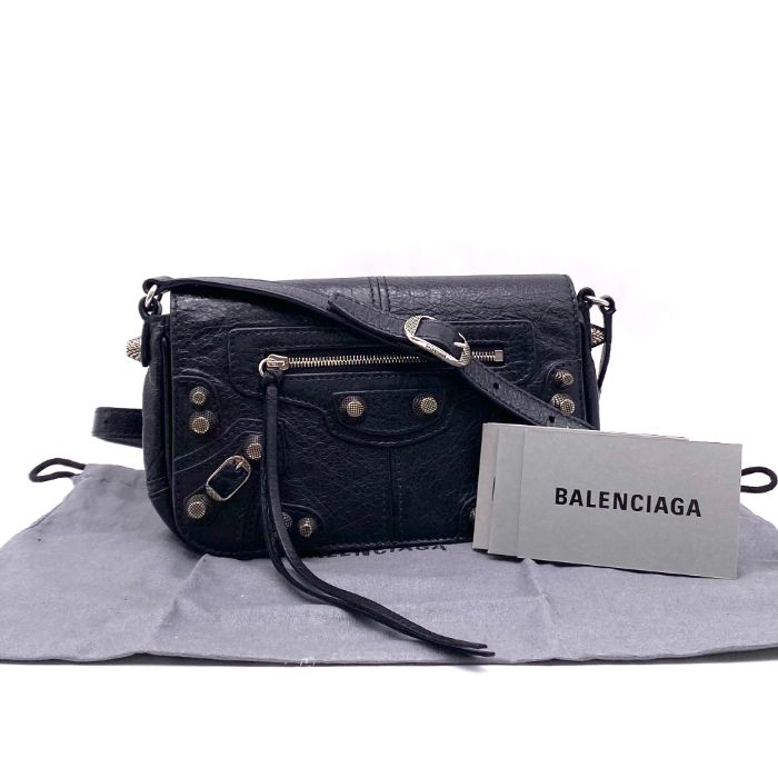 【中古】良品 BALENCIAGA バレンシアガ ルカゴール レザー ショルダー バッグ fY02431A