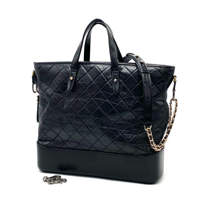 【中古】CHANEL シャネル マトラッセ ココマーク ガブリエル 2 way レザー ハンド チェーン ショルダー バッグ fY05233A