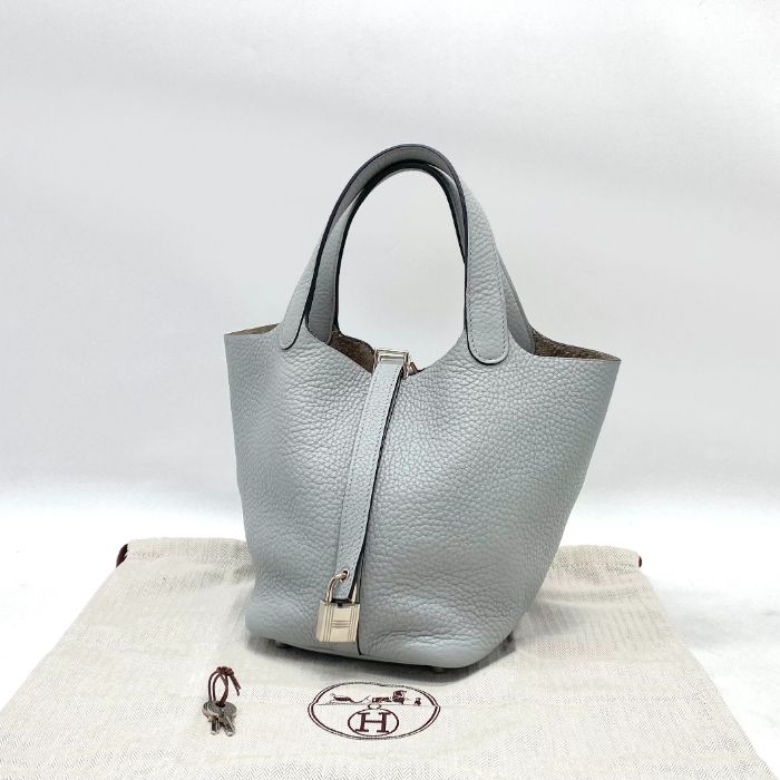 【中古】美品 HERMES エルメス ピコタンロック PM トリヨンクレマンス ハンド バッグ T刻印 fY05312A