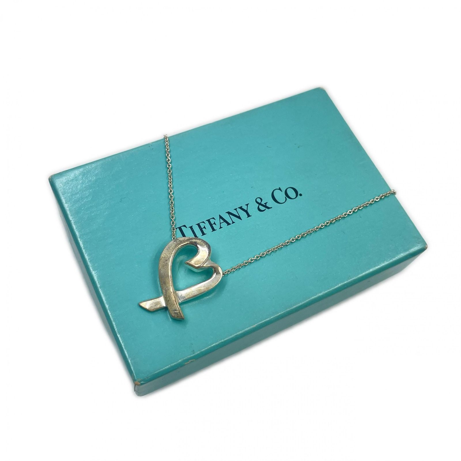 TIFFANY&Co. ティファニー ラビングハート アクセサリーネックレス レディース シルバー925 シルバー 中古