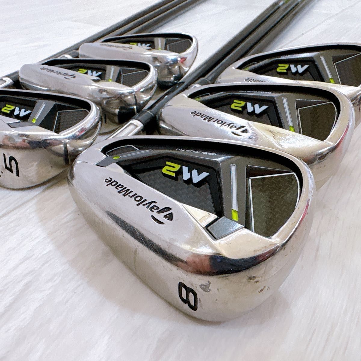 名器 TaylorMade M2 テーラーメイド メンズアイアンセット 6本 右利き 