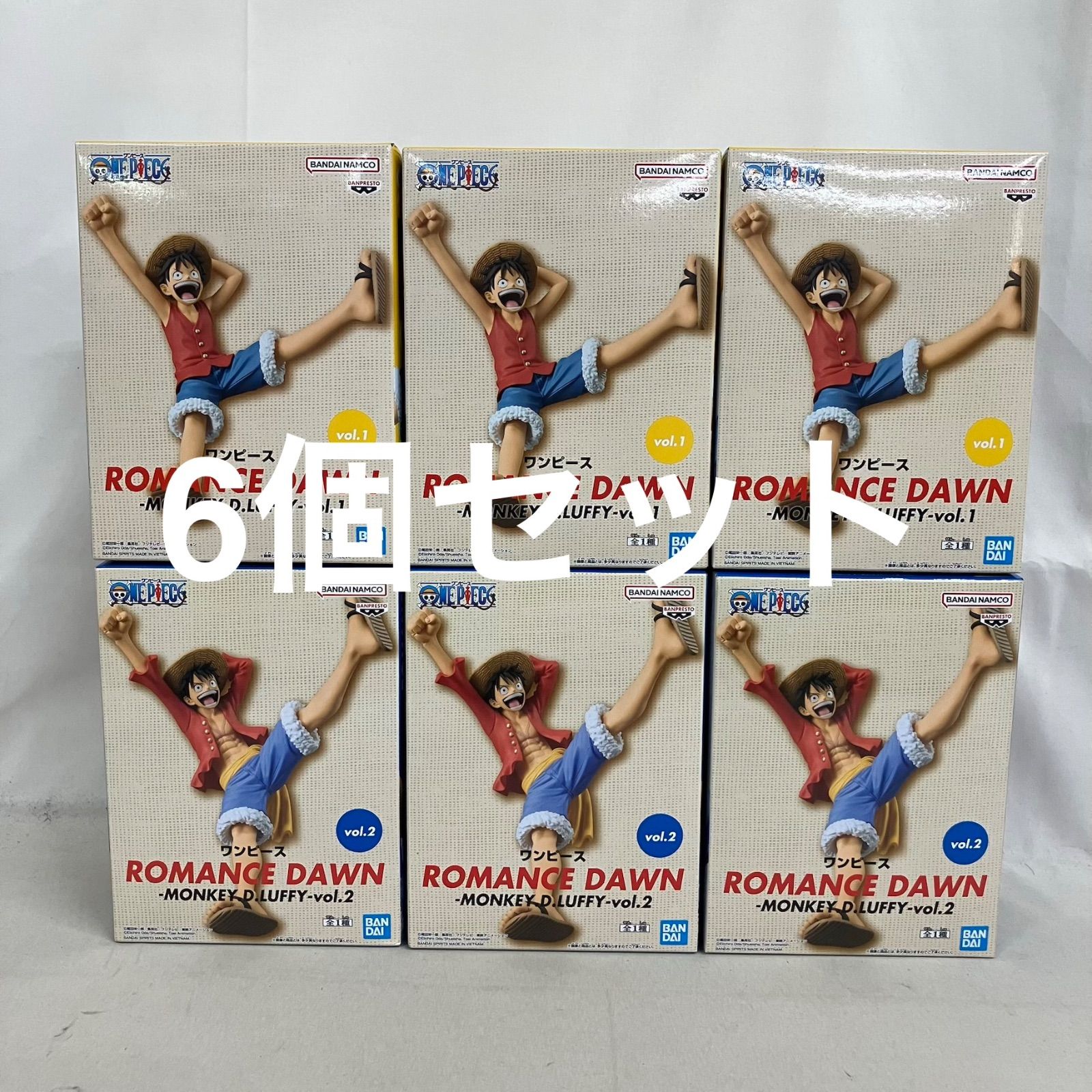 未開封 ONE PIECE ROMANCE DAWN モンキー・D・ルフィ フィギュア 6個
