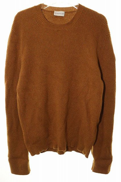 モンクレール MONCLER GIROCOLLO TRICOT ウール ニット セーター Mサイズ F20919C76000 カシミヤ混 ブラウン 【ブランド古着ベクトル】【中古】☆AA★●260611