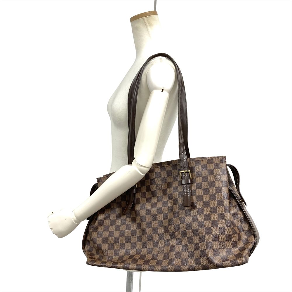 ルイヴィトン LOUIS VUITTON チェルシー トートバッグ ダミエ エベヌ