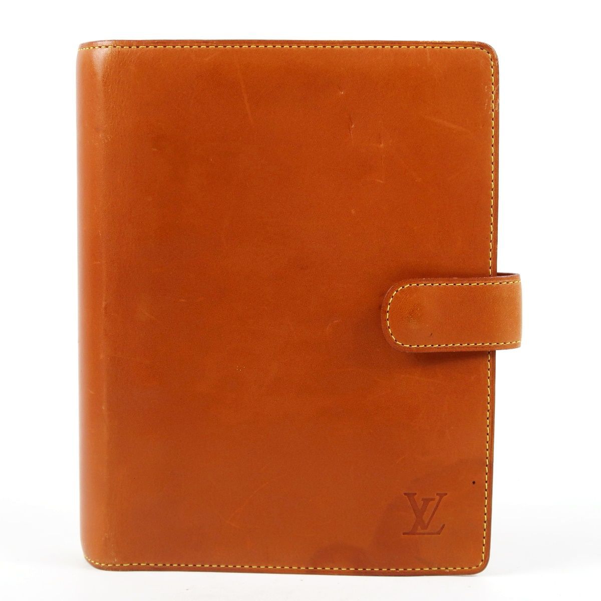 【美品】LOUIS VUITTON ヴィトン ノマド アジェンダMM キャメル系 手帳カバー LV 小物【UR96】