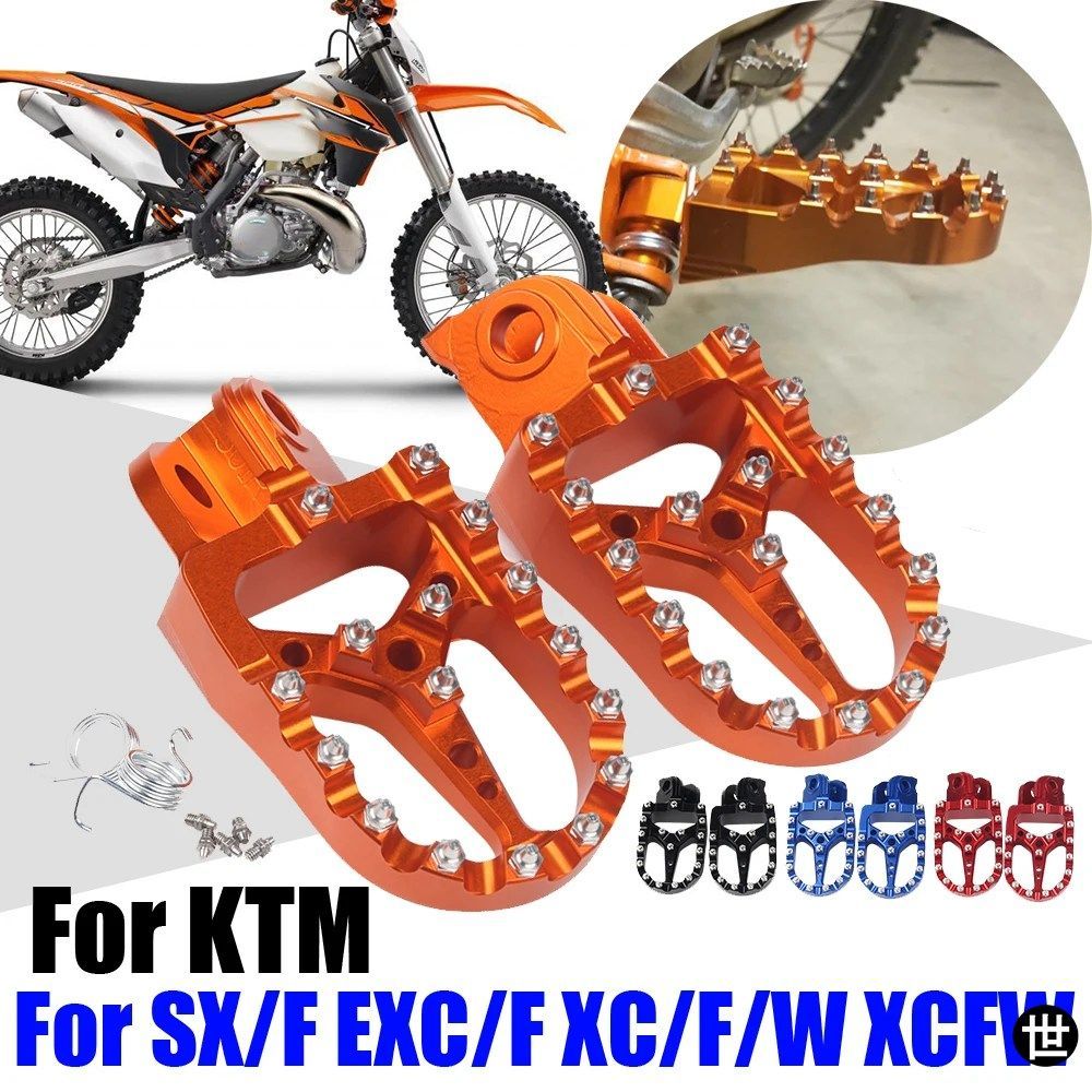 フットペグ、フットレスト、ペダル、KTM SX SXF EXC EXC-F XC XCF XCW XCF-W 50 65 85 125 150 200 250 300 350 450 500 530用