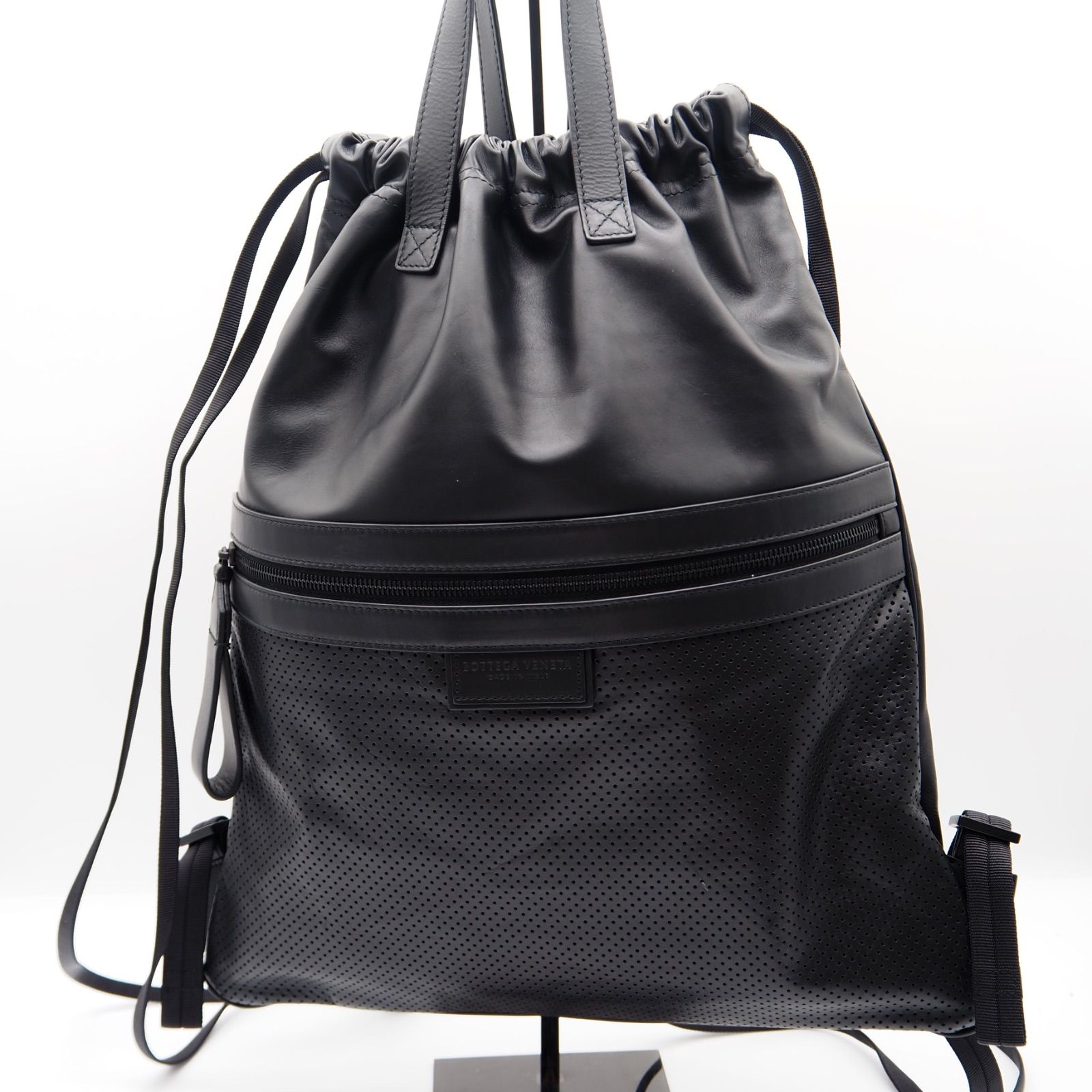 Bottega Venetaパンチングレザートートバッグ バックパック レザー 