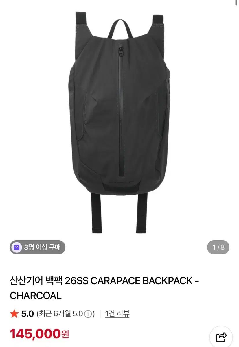 SAN SAN GEAR サンサンギアー バックパック 26SS CARAPACE BACKPACK - CHARCOA
