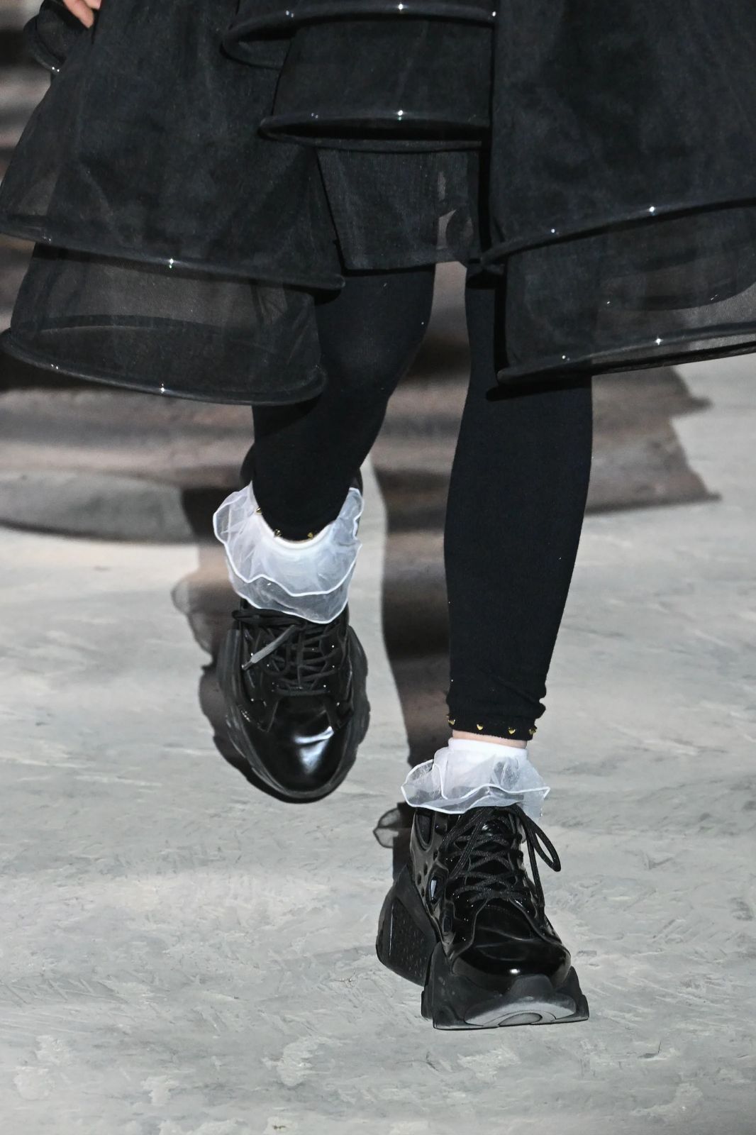 noir kei ninomiya 25aw スタッズ付きレギンス タイツ S ノワールケイニノミヤ 2025aw AD2025 COMME des GARCONS コムデギャルソン 新品タグ付き