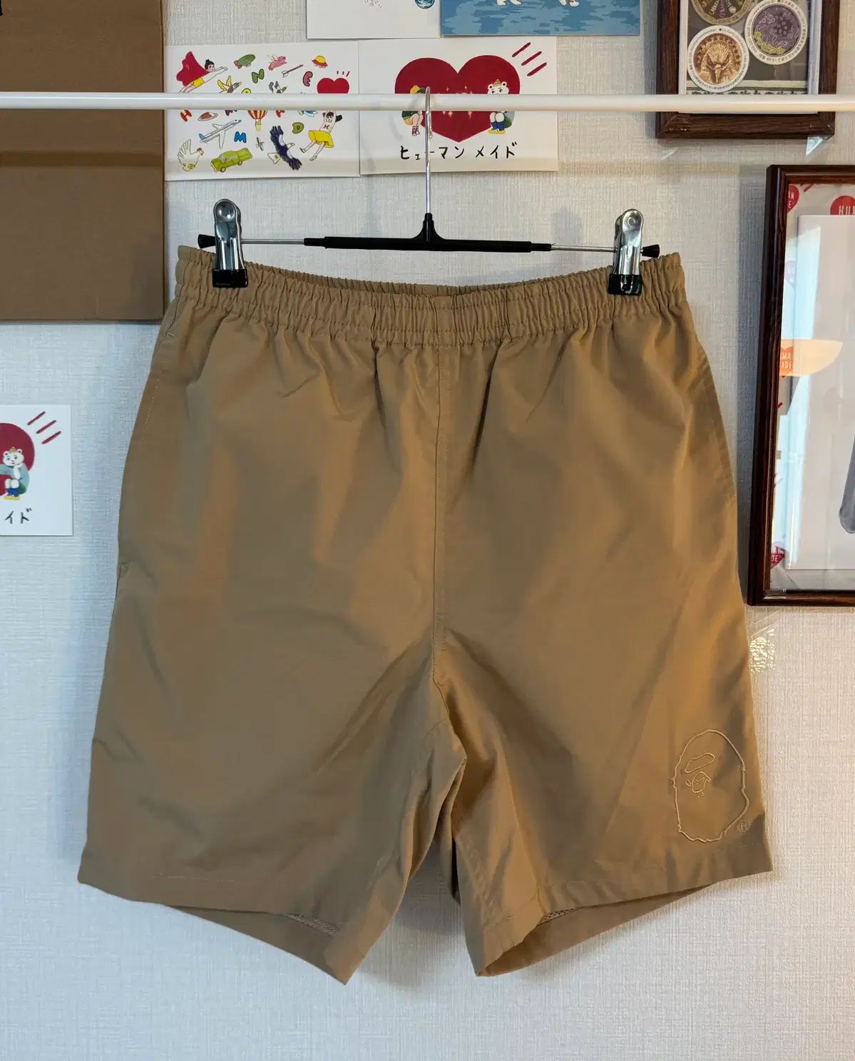 (S)アベイシングエイプ サマーバッグ ショーツ ベージュ - 24SS