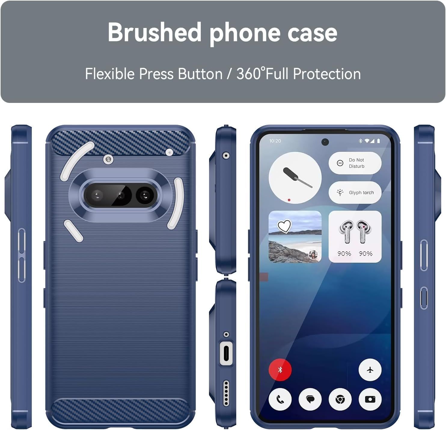 For Nothing Phone 3a ケース Nothing Phone3a カバー 【Kibnco