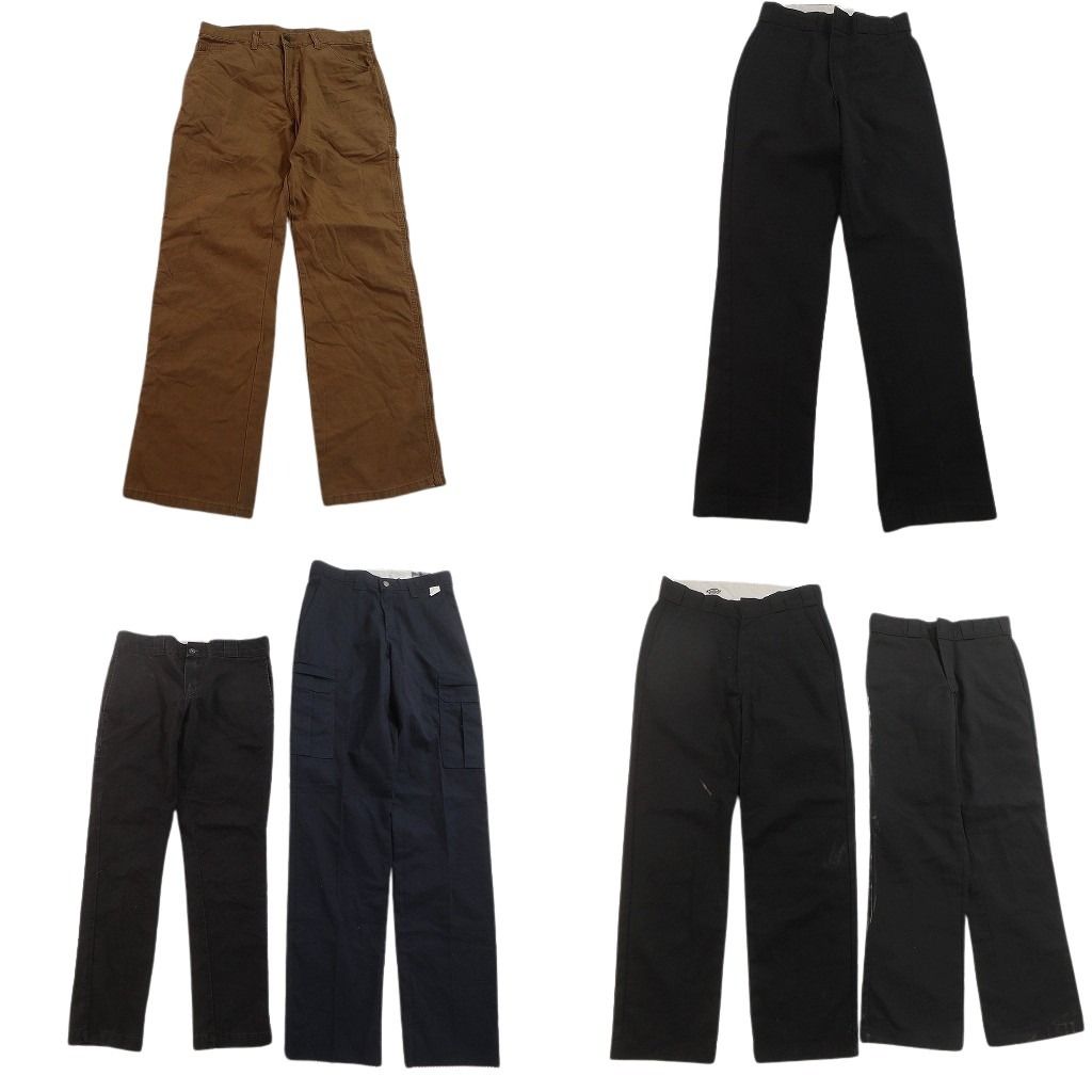古着卸 まとめ売り ディッキーズ パンツ 6枚セット ( メンズ 32/30/29/28 ) カーゴ ワーク ストレート ブラック ベージュ 中古 古着 NF1882