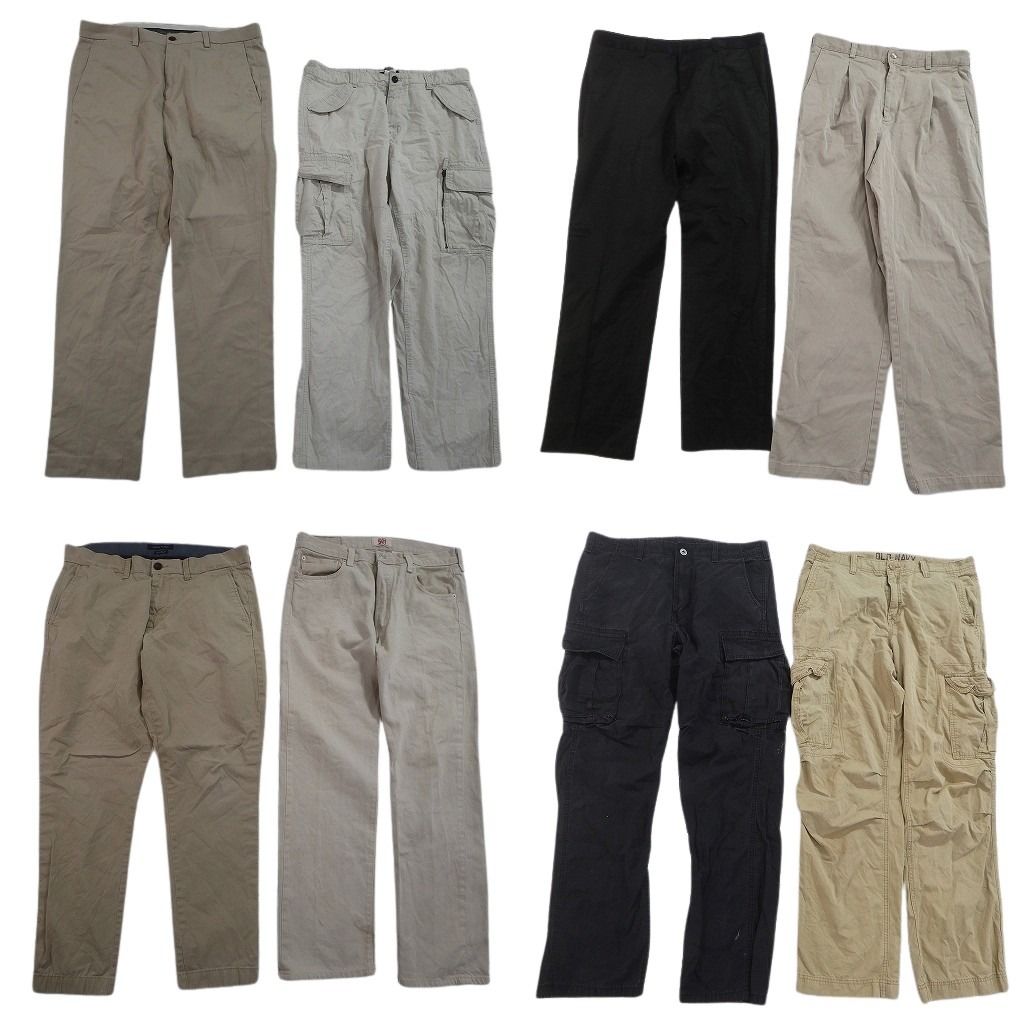 古着卸 まとめ売り ブランド パンツ 8枚セット ( メンズ 34 ) リーバイス 501 エディーバウアー ドルチェ＆ガッバーナ 中古 古着 NF1900