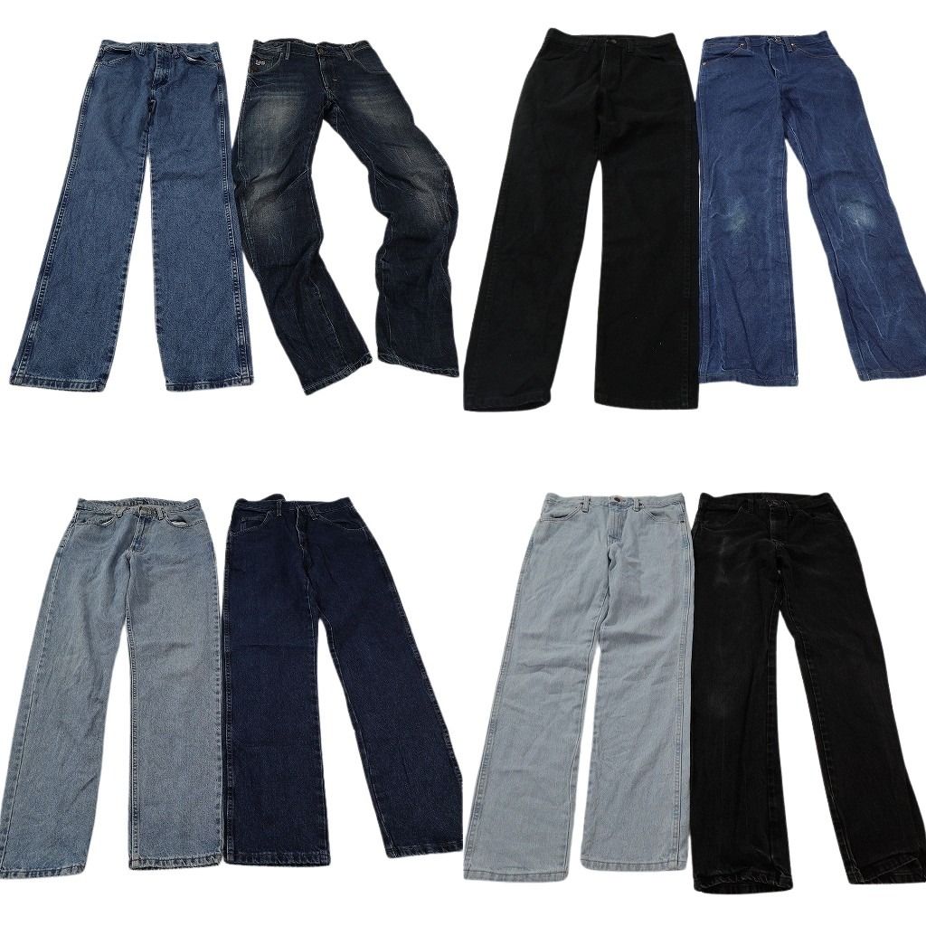 古着卸 まとめ売り ブランド デニムパンツ 8枚セット ( メンズ 30/29/28 ) ラルフローレン G-STAR ラングラー ラスラー 中古 古着 NF1951