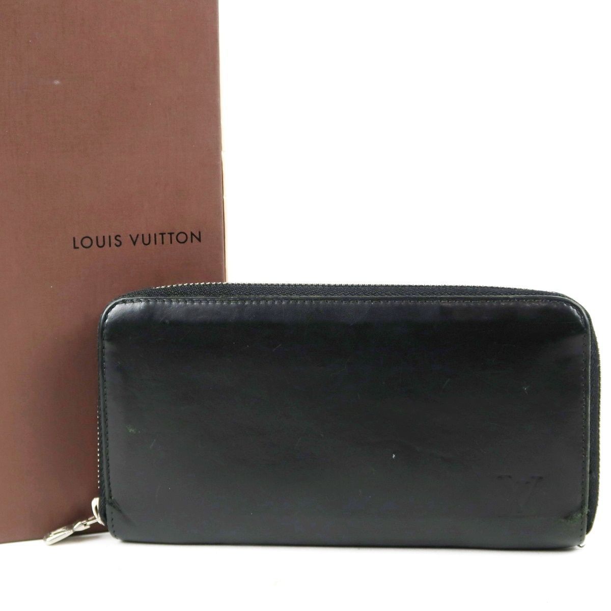 【LOUIS VUITTON】ヴィトン ノマド ブラック ジッピーウォレット ラウンドファスナー 長財布 小物【US18】
