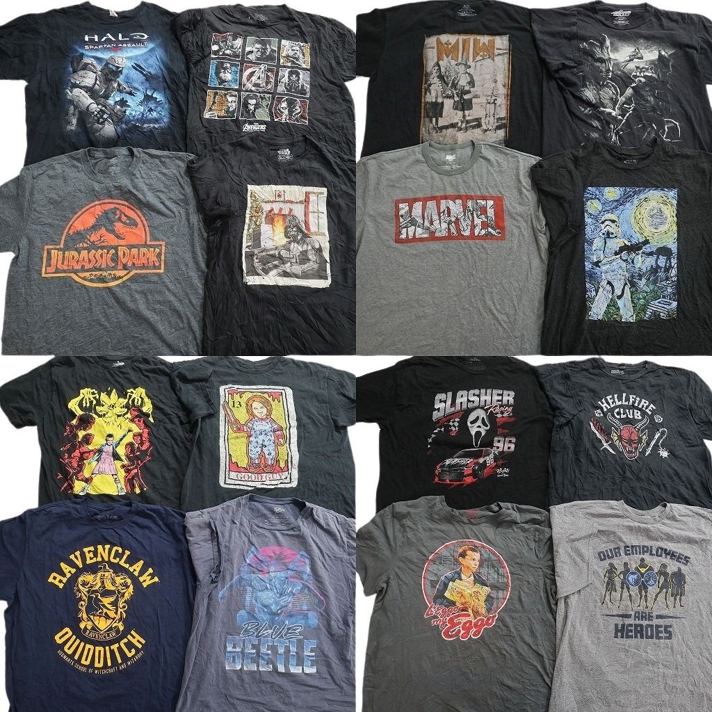 古着卸 まとめ売り 映画・ドラマ Tシャツ 16枚セット ( メンズ XL ) ジュラシックパーク ストレンジャーシングス 中古 古着 NF2119 13,020円