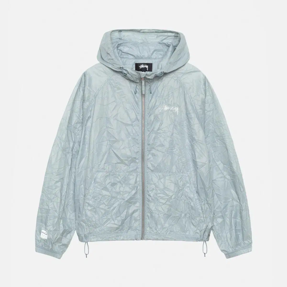 STUSSY ビーチ シェル リンクル ナイロン ジャケット スレート