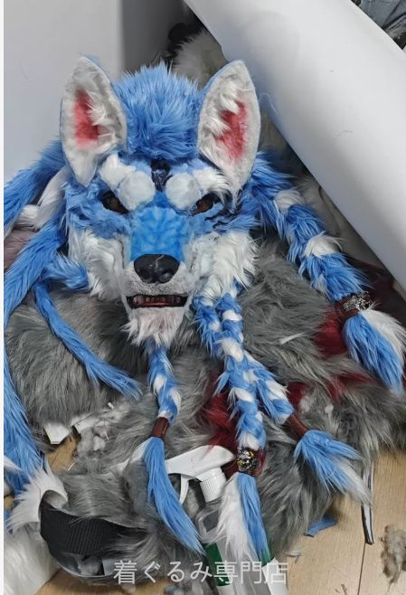犬　猫　着ぐるみ ヘッド全頭　ヘッド ケモノ ファースーツ ぬいぐるみ コスプレ コスチューム Kurumi 一点物 C655