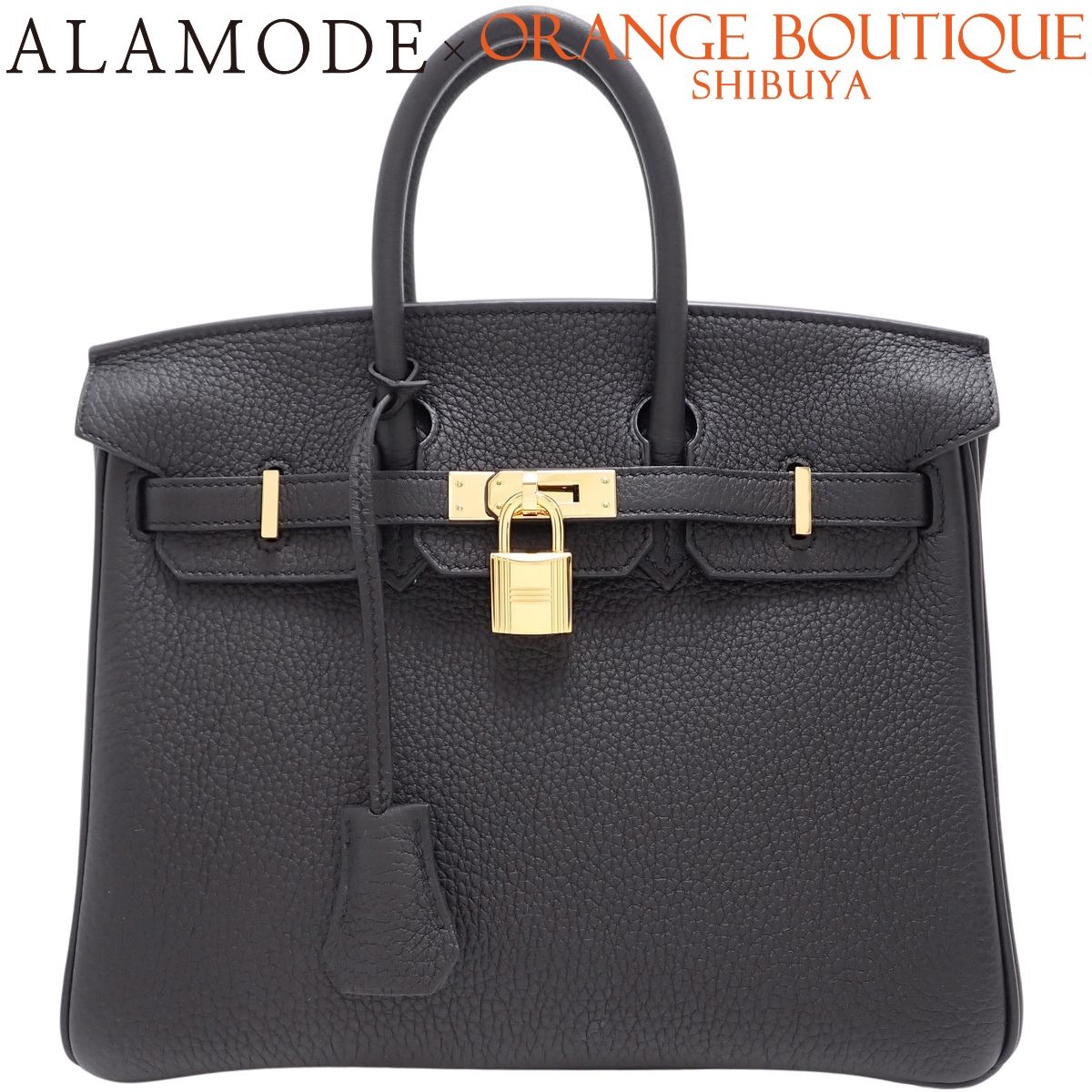 HERMES(エルメス) バーキン25 ブラック黒 トゴ ゴールド金具 K刻印 ハンドバッグ レディース 40802199137【中古】【アラモード】