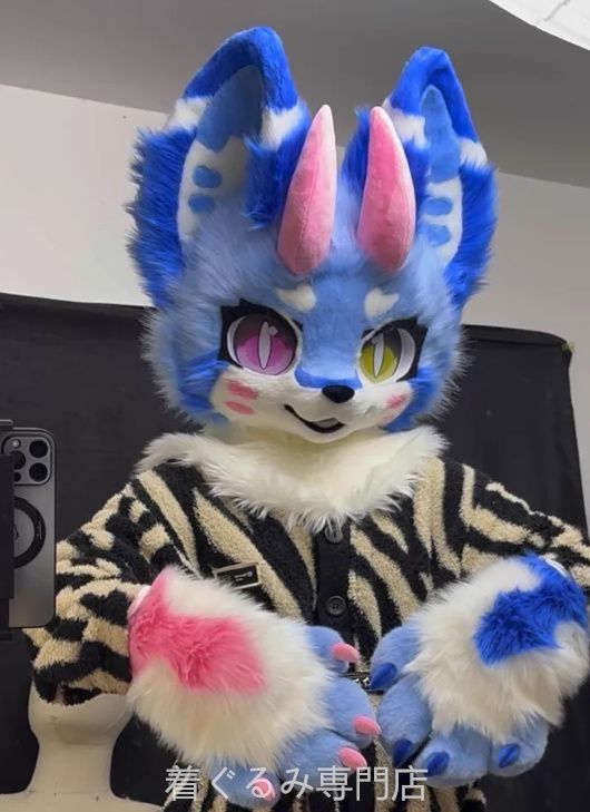 犬　猫　着ぐるみ ヘッド全頭　ヘッド ケモノ ファースーツ ぬいぐるみ コスプレ コスチューム Kurumi 一点物 C658