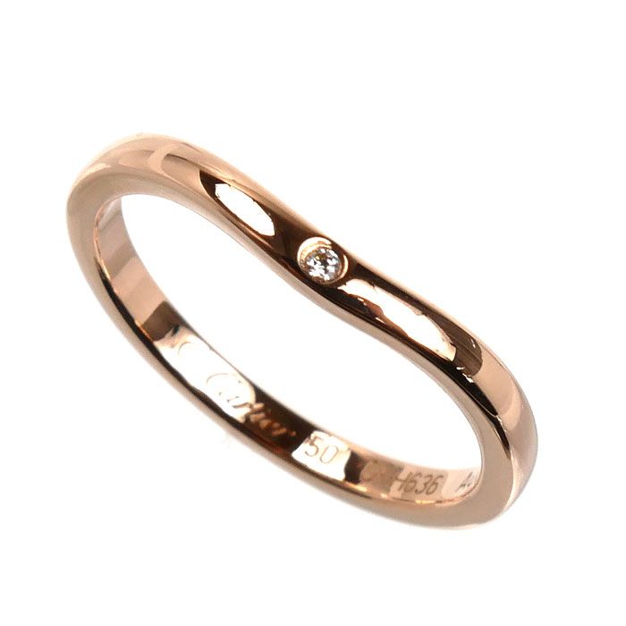 CARTIER カルティエ K18PG ピンクゴールド バレリーナ カーブ