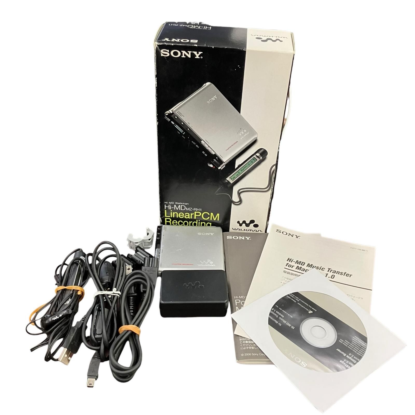 199990 動作未確認 SONY ソニー ポータブルMDプレーヤー　Hi-MD WALKMAN　MZ-RH1