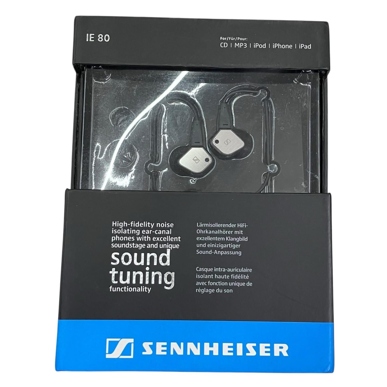 最終値下げ ゼンハイザー Sennheiser IE80 有線イヤホン 186000 動作確認済み Sennheiser ゼンハイザー 有線イヤホン IE80
