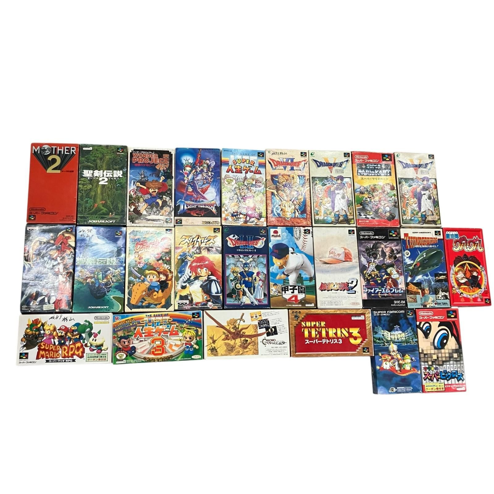 199990 動作未確認 スーパーファミコン ソフト 25点まとめ売り