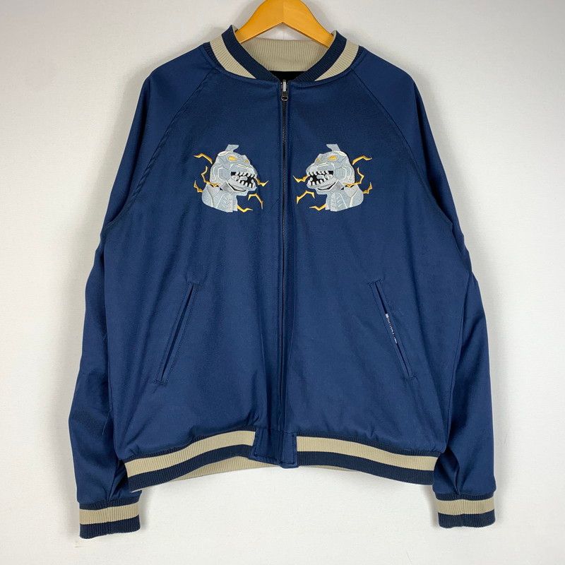 【中古品】 HOMEGAME ホームゲーム GOZZILA REVERSIBLE SOUVENIR JACKET ゴジラ リバーシブル スーベニアジャケット アウター 【145-260611-yo-04-tei】