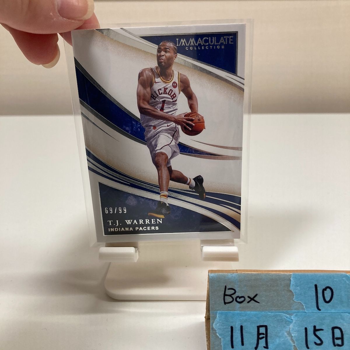 2019-20 Panini T.J. Warren 69/99 Indiana Pacers Immaculate 