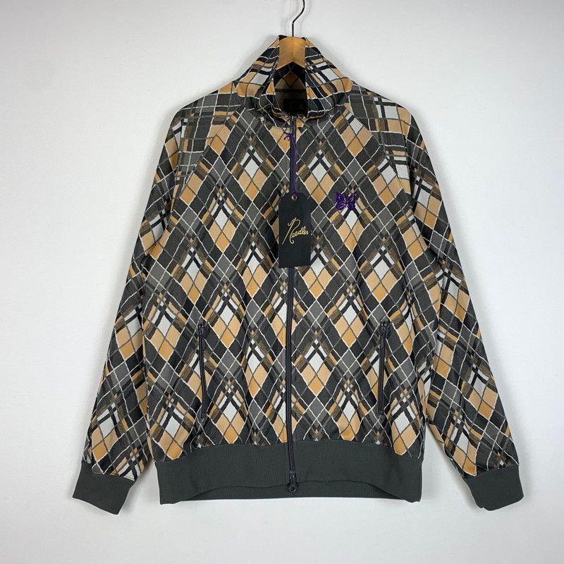【中古品】 NEEDLES ニードルス 22SS TRACK JACKET POLY JACQUARD BIAS PLAID KP212 トラックジャケット ポリジャガード バイアスプレイド ライトアウター 【140-260611-yo-08-tei】
